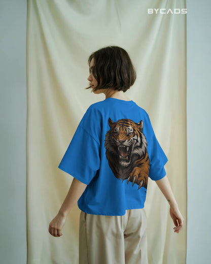 Roaring Tiger Oversized T-Shirt for Men – Fierce Streetwear by Bycads