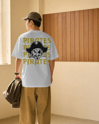 Bold Pirate Graphic Oversized T-Shirt for Men