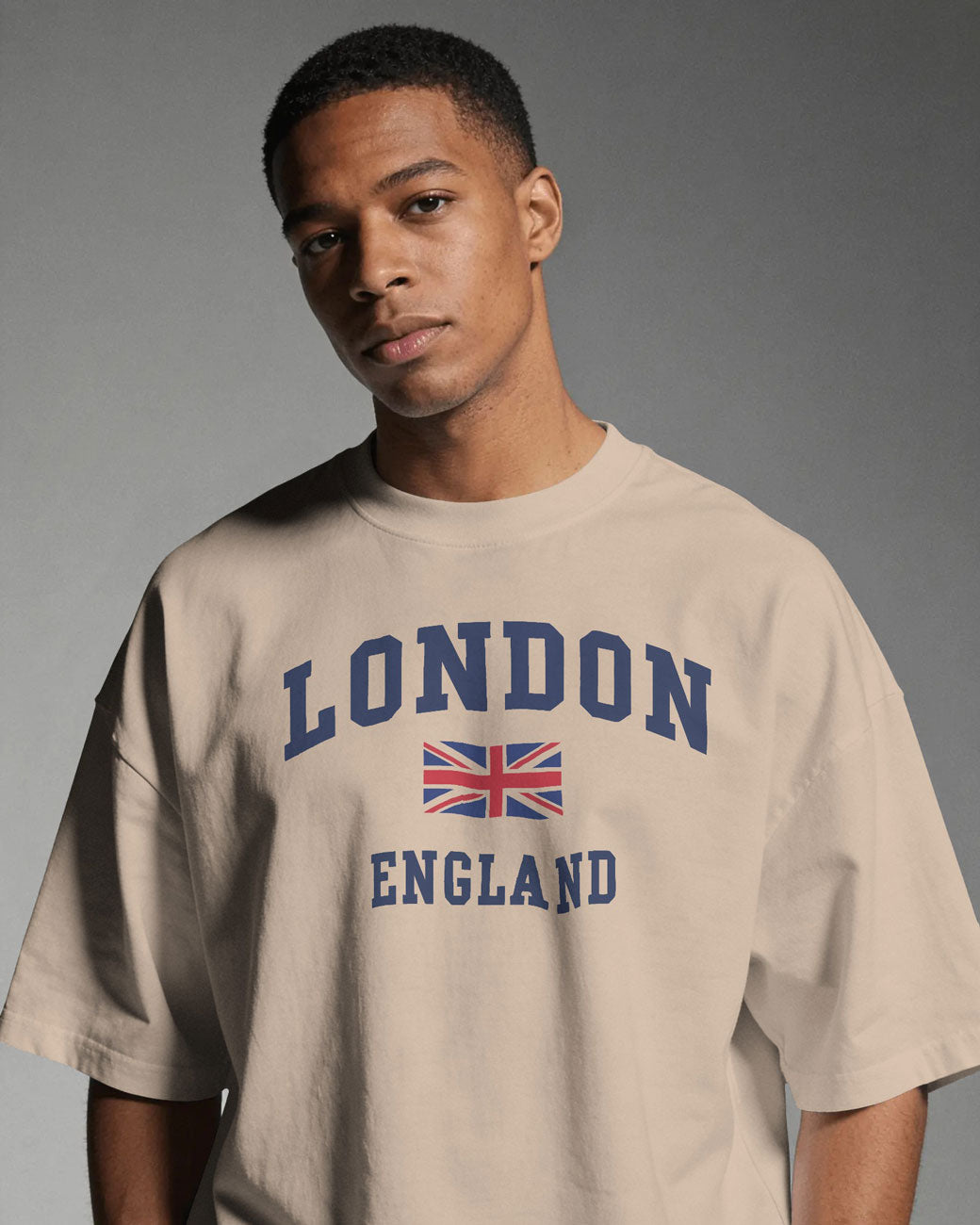 Bycads London England Oversized Graphic T-Shirt | Casual Streetwear Travel T-shirt