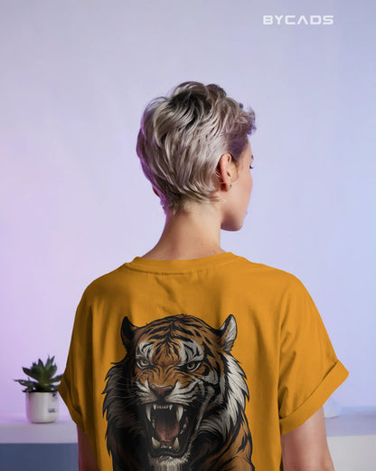 Roaring Tiger Oversized T-Shirt for Men – Fierce Streetwear by Bycads
