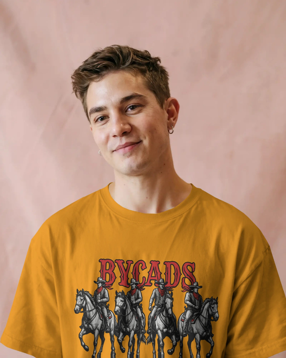 BYCADS "Outlaw Posse" Oversized Cowboy Graphic T-Shirt