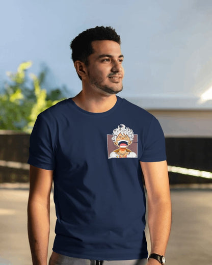 BYCADS "Gear 5 Joyboy" Luffy Anime Graphic Regular Fit T-Shirt