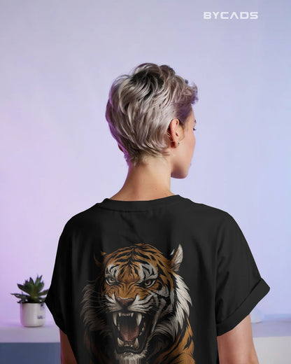 Roaring Tiger Oversized T-Shirt for Men – Fierce Streetwear by Bycads