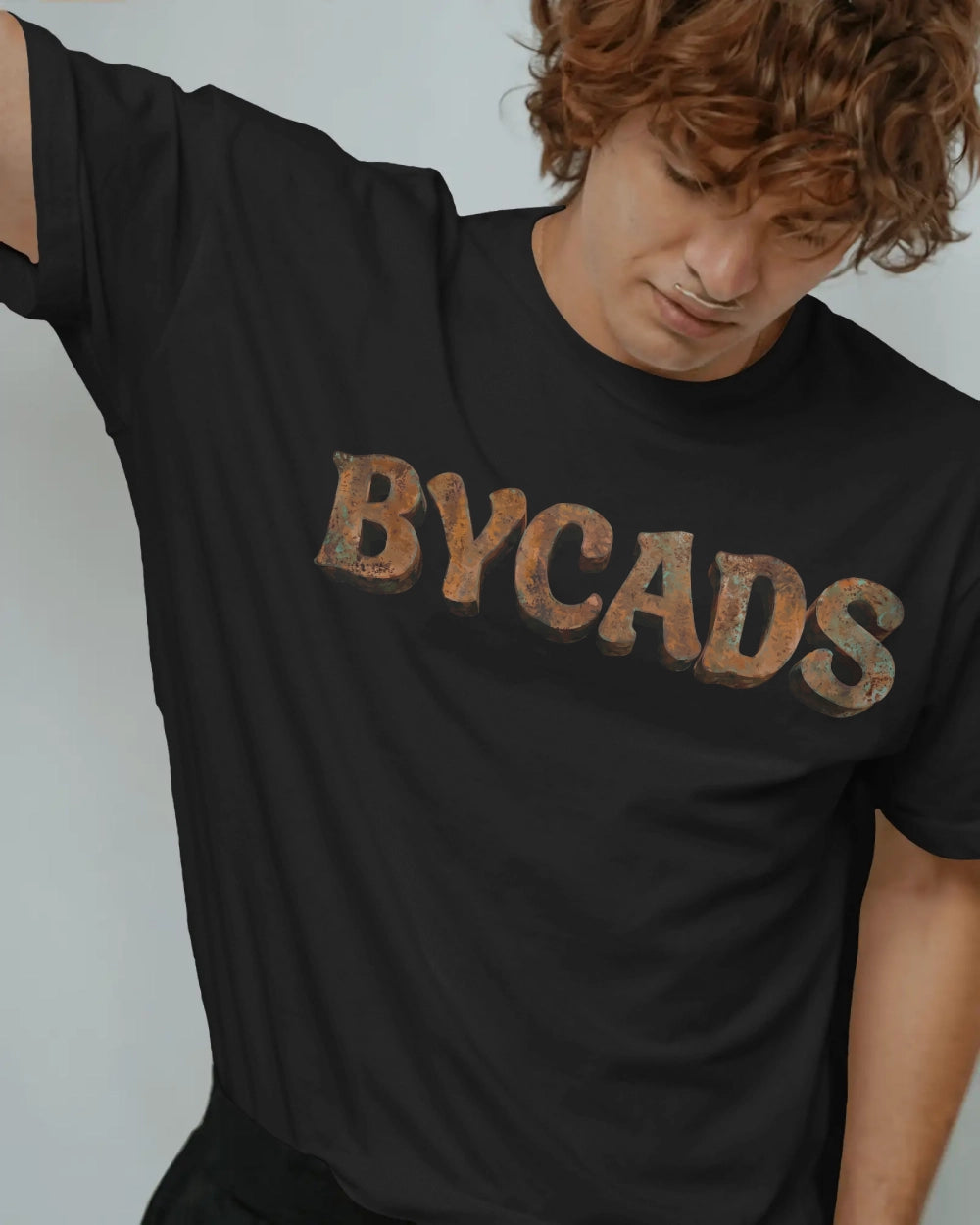 BYCADS Oversized Graphic T-Shirt – 100% Cotton Drop Shoulder Relaxed Fit Streetwear T-shirt