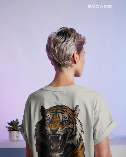 Roaring Tiger Oversized T-Shirt for Men – Fierce Streetwear by Bycads