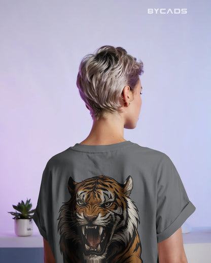 Roaring Tiger Oversized T-Shirt for Men – Fierce Streetwear by Bycads