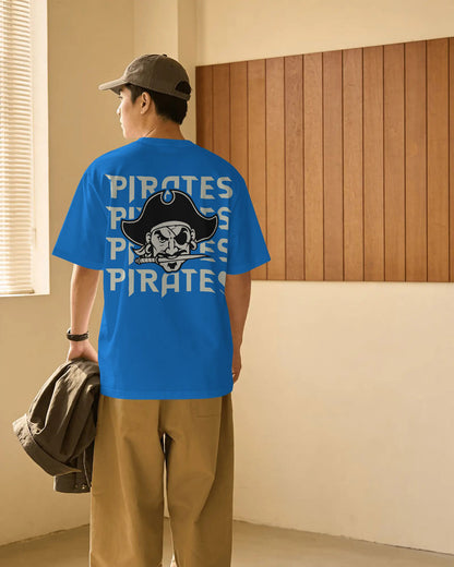 Bold Pirate Graphic Oversized T-Shirt for Men