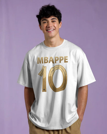 BYCADS Mbappé 10 Sports Edition Oversized T-Shirt – Premium Cotton Blend Streetwear T-shirt