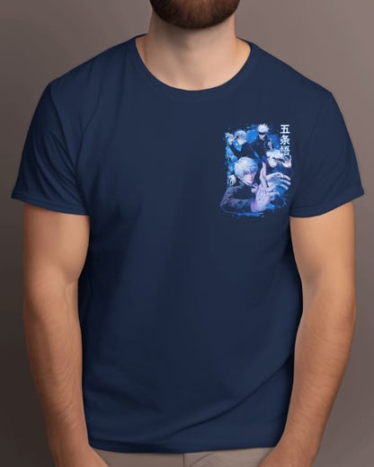 Satoru Gojo Limitless Graphic Regular-Fit T-Shirt | Anime Streetwear