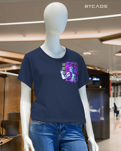BYCADS "Upper Rank Three" Akaza Anime Graphic Regular Fit Cotton Blend T-Shirt