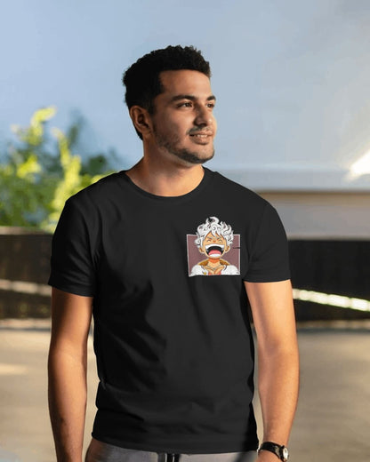BYCADS "Gear 5 Joyboy" Luffy Anime Graphic Regular Fit T-Shirt