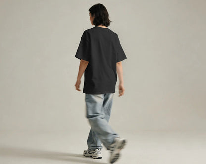 NEVER STOP NOW Graphic Oversized T-Shirt cotton blend - BYCADS