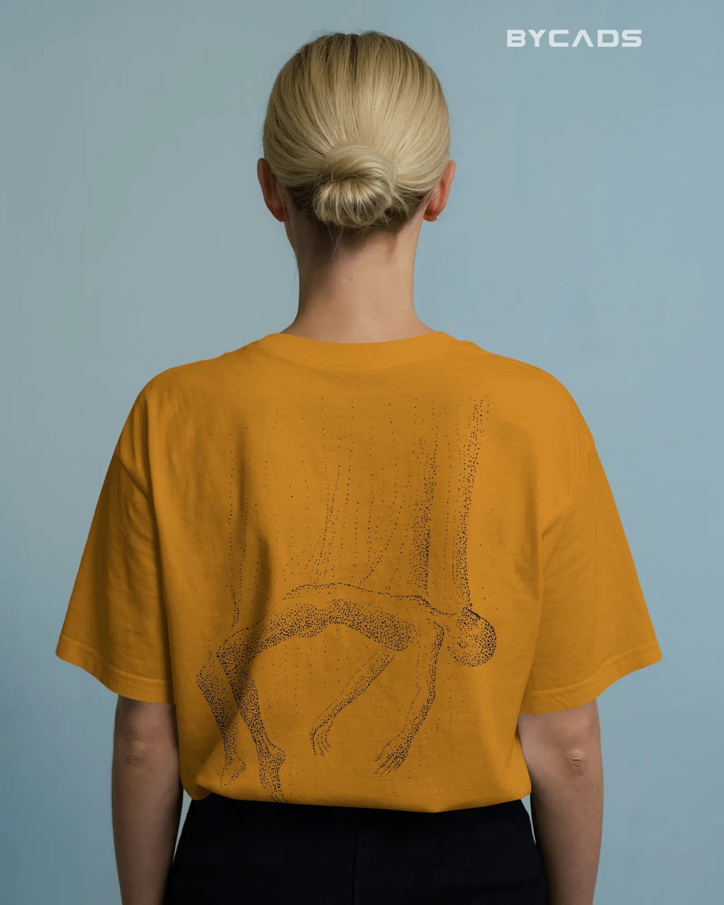 Floating Human Oversized T-Shirt for Men – Artistic Streetwear by Bycads