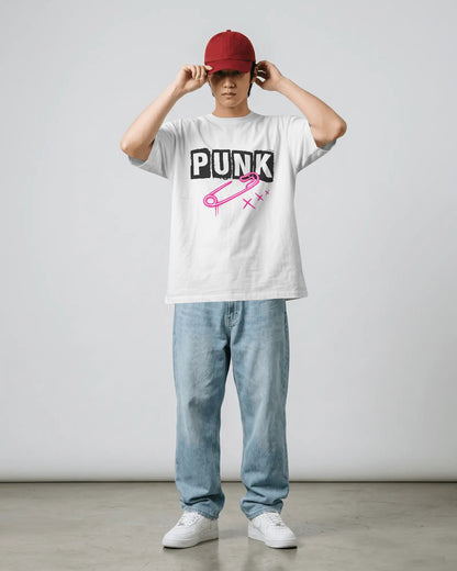 PUNK Graphic Oversized T-Shirt cotton blend - BYCADS