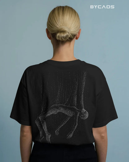 Floating Human Oversized T-Shirt for Men – Artistic Streetwear by Bycads