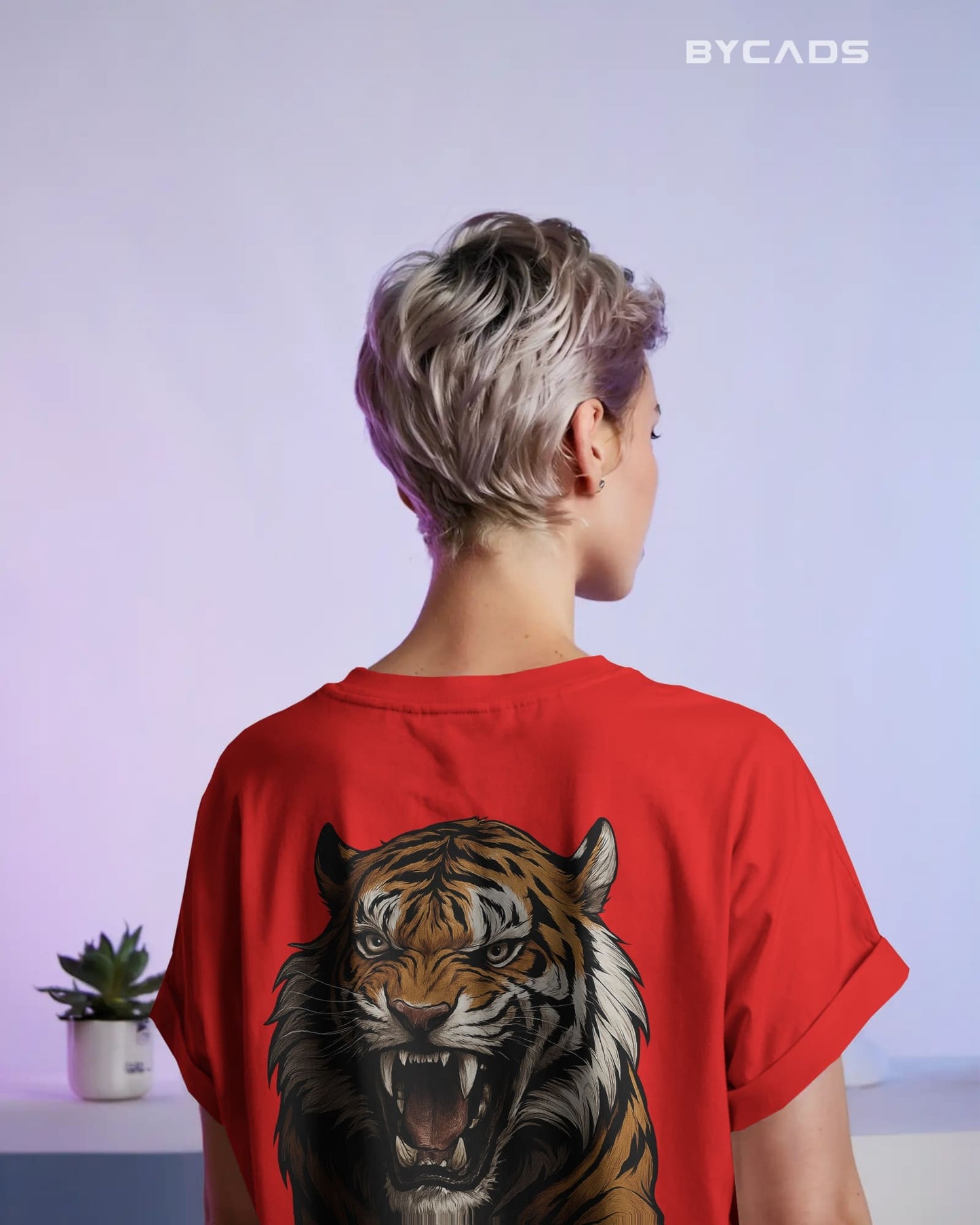 Roaring Tiger Oversized T-Shirt for Men – Fierce Streetwear by Bycads