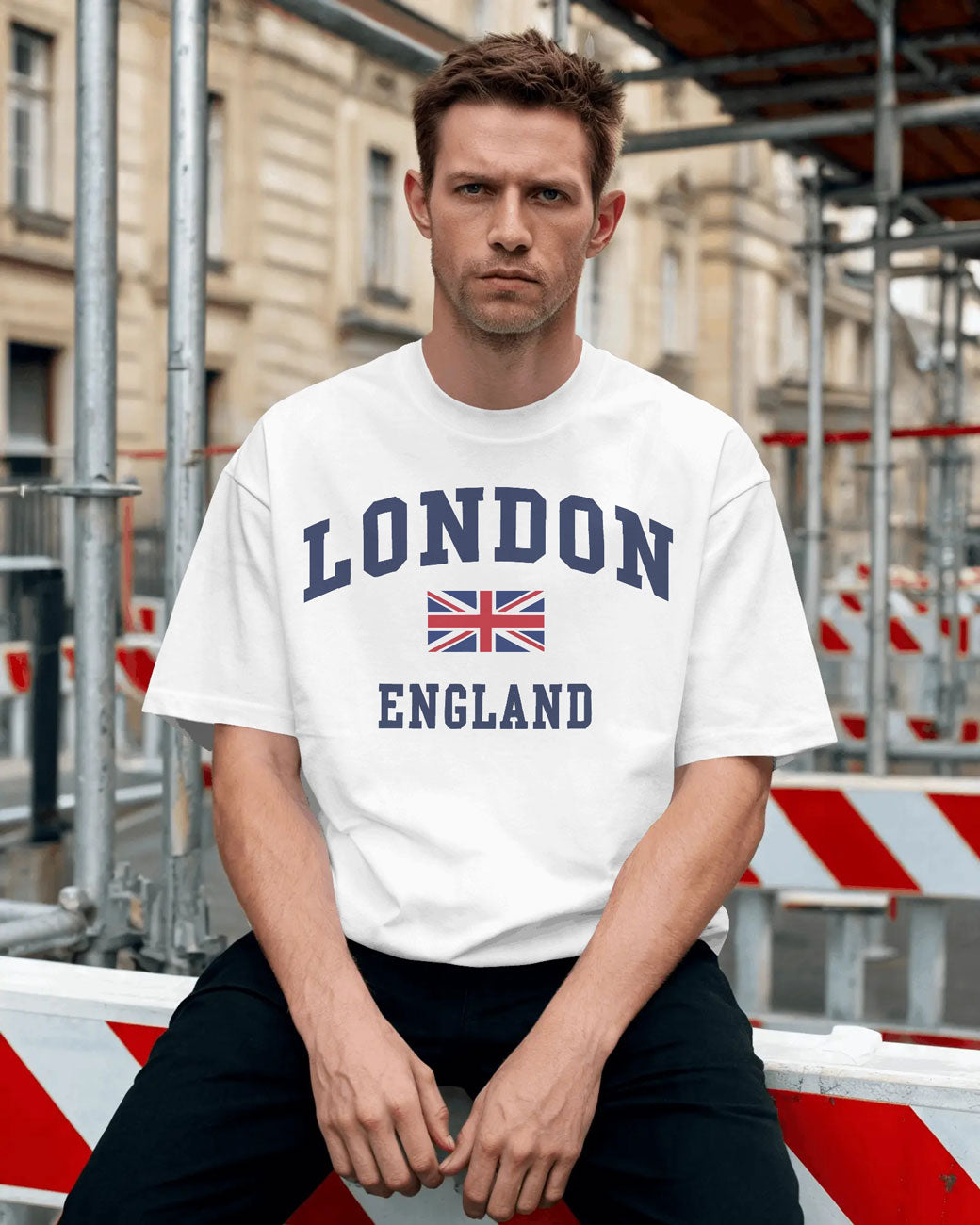 Bycads London England Oversized Graphic T-Shirt | Casual Streetwear Travel T-shirt