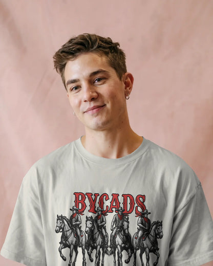 BYCADS "Outlaw Posse" Oversized Cowboy Graphic T-Shirt