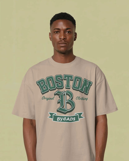 BYCADS Boston Graphic Oversized T-Shirt – Streetwear Cotton Blend t shirt