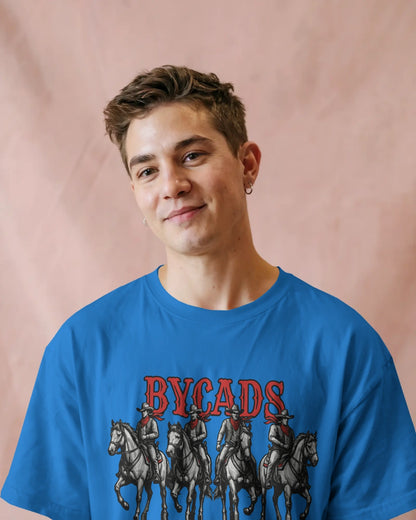 BYCADS "Outlaw Posse" Oversized Cowboy Graphic T-Shirt