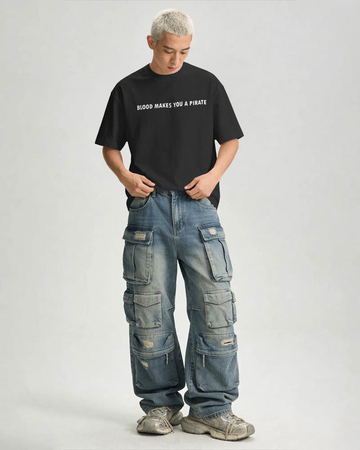 Legends Never Die Oversized Pirate T-Shirt – Bycads Street Legacy Drop