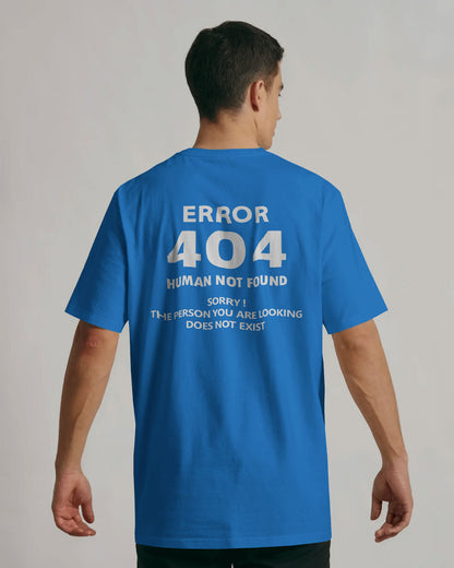 BYCADS "404 HUMAN NOT FOUND" Oversized Graphic Tee