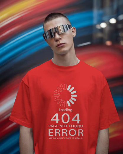 BYCADS "404 HUMAN NOT FOUND" Oversized Graphic Tee