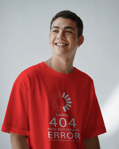 BYCADS "404 HUMAN NOT FOUND" Oversized Graphic Tee