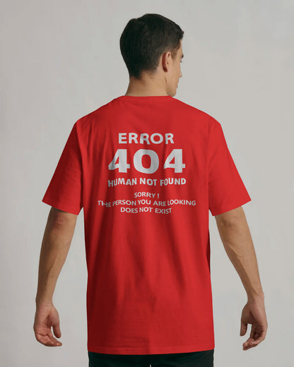 BYCADS "404 HUMAN NOT FOUND" Oversized Graphic Tee