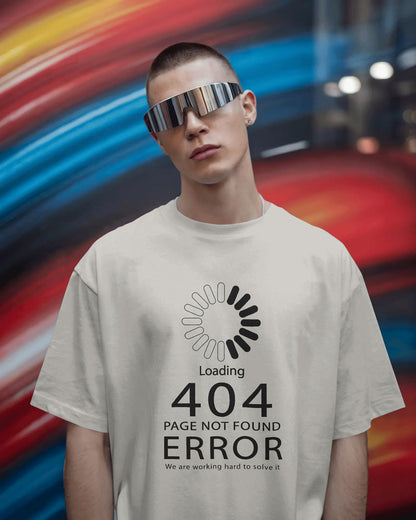 BYCADS "404 HUMAN NOT FOUND" Oversized Graphic Tee