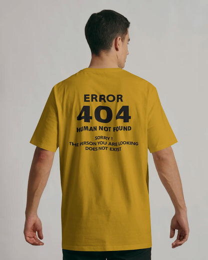 BYCADS "404 HUMAN NOT FOUND" Oversized Graphic Tee