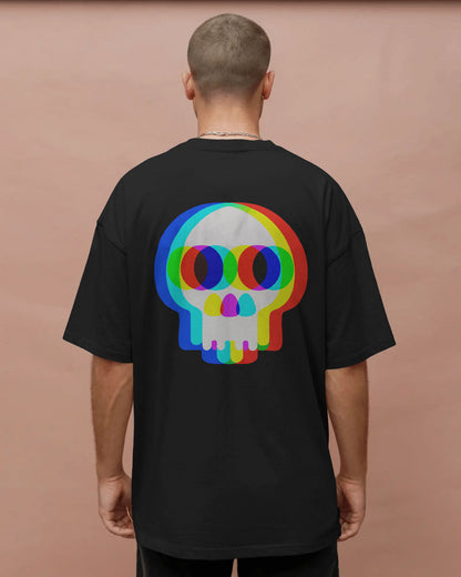 BYCADS Glitch Skull Streetwear Tee – Bold Pixel Identity Drop