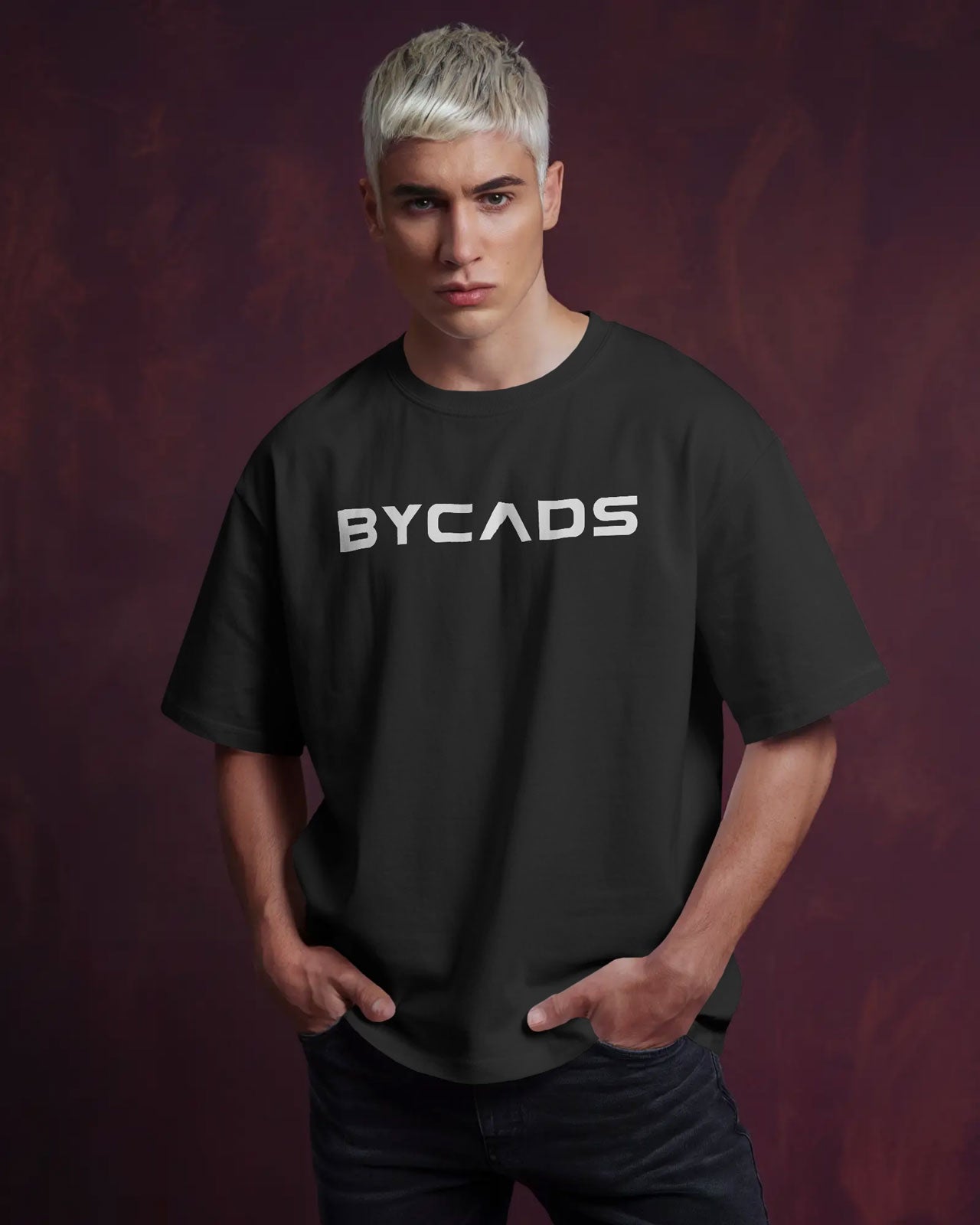 BYCADS Glitch Skull Streetwear Tee – Bold Pixel Identity Drop