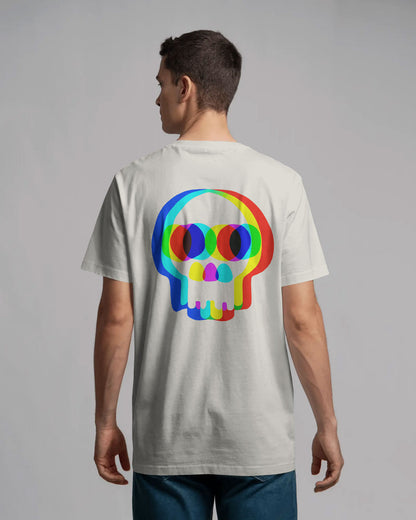 BYCADS Glitch Skull Streetwear Tee – Bold Pixel Identity Drop