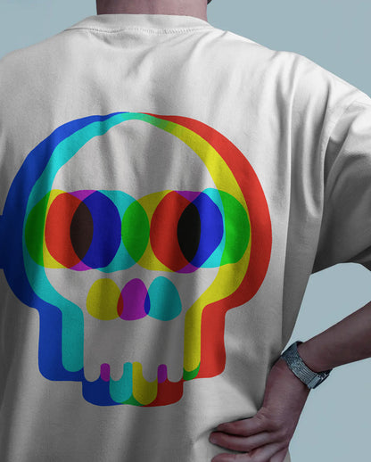 BYCADS Glitch Skull Streetwear Tee – Bold Pixel Identity Drop