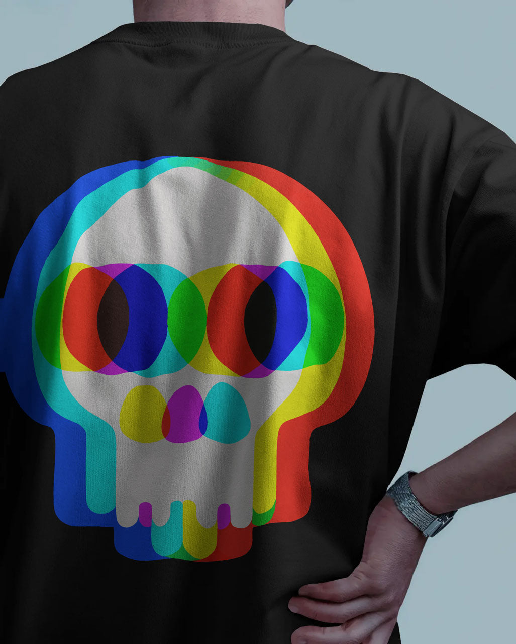 BYCADS Glitch Skull Streetwear Tee – Bold Pixel Identity Drop