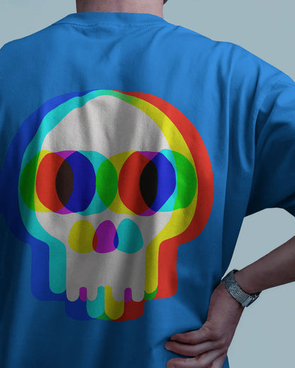 BYCADS Glitch Skull Streetwear Tee – Bold Pixel Identity Drop