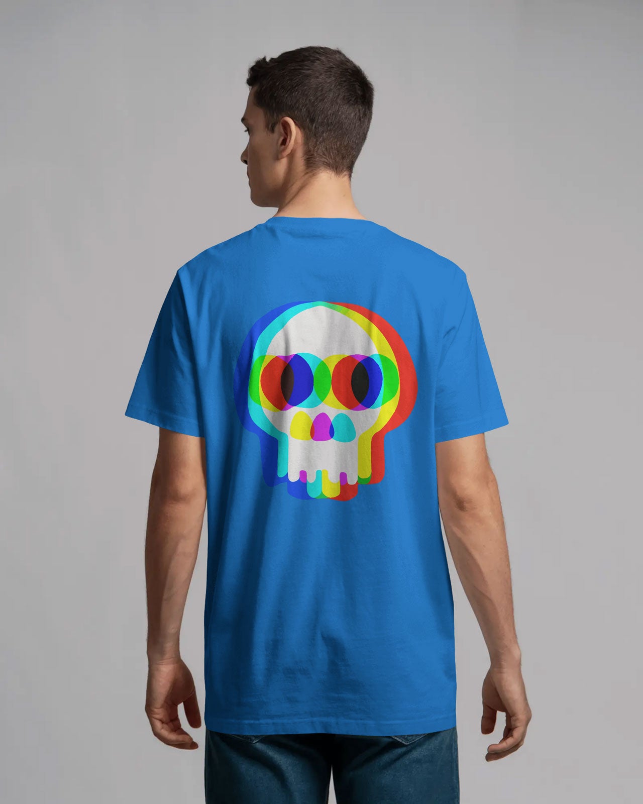 BYCADS Glitch Skull Streetwear Tee – Bold Pixel Identity Drop