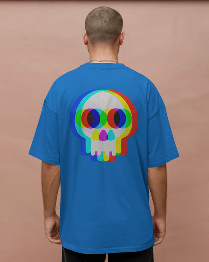 BYCADS Glitch Skull Streetwear Tee – Bold Pixel Identity Drop