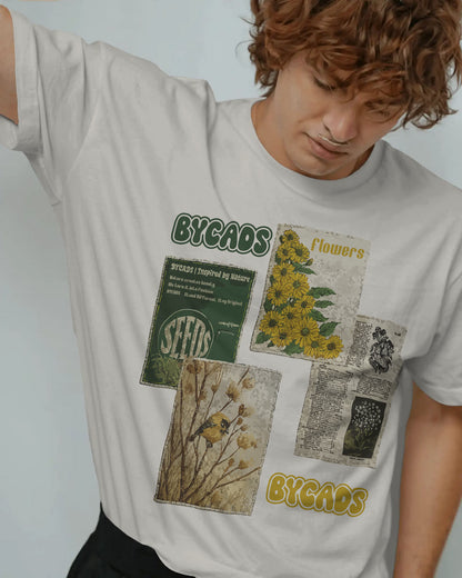 BYCADS Nature Inspired Graphic Oversized T-Shirt – 240 GSM 100% Cotton