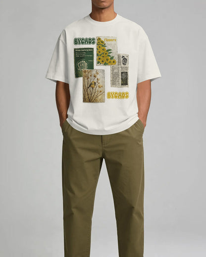 BYCADS Nature Inspired Graphic Oversized T-Shirt – 240 GSM 100% Cotton