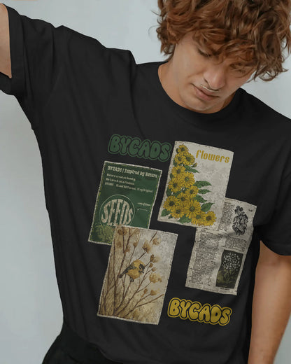 BYCADS Nature Inspired Graphic Oversized T-Shirt – 240 GSM 100% Cotton