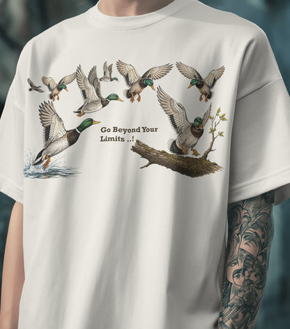BYCADS Premium Duck Graphic Oversized T-Shirt | Relaxed Drop Shoulder Streetwear