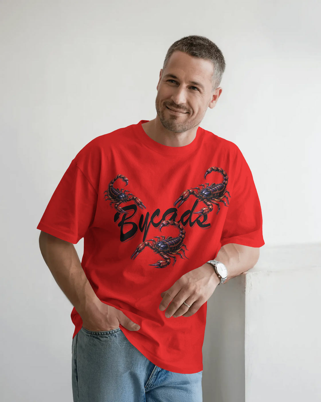 BYCADS Scorpion Graphic Oversized T-Shirt – 100% Cotton 240 GSM  Streetwear T-Shirt | Premium Oversized Fit