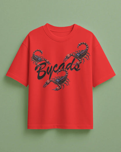 BYCADS Scorpion Graphic Oversized T-Shirt – 100% Cotton 240 GSM  Streetwear T-Shirt | Premium Oversized Fit