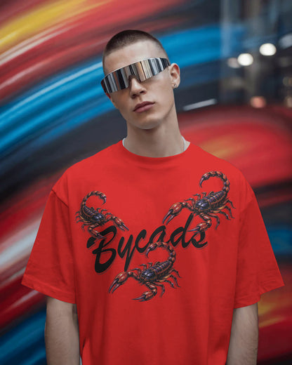 BYCADS Scorpion Graphic Oversized T-Shirt – 100% Cotton 240 GSM  Streetwear T-Shirt | Premium Oversized Fit