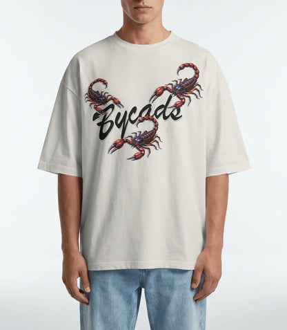 BYCADS Scorpion Graphic Oversized T-Shirt – 100% Cotton 240 GSM  Streetwear T-Shirt | Premium Oversized Fit