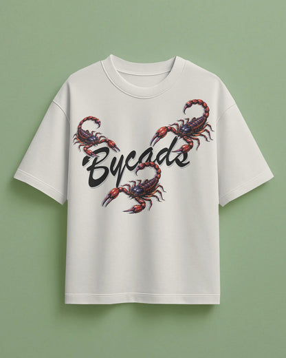 BYCADS Scorpion Graphic Oversized T-Shirt – 100% Cotton 240 GSM  Streetwear T-Shirt | Premium Oversized Fit