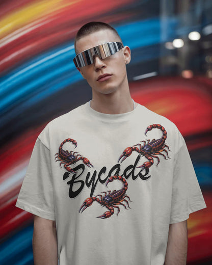 BYCADS Scorpion Graphic Oversized T-Shirt – 100% Cotton 240 GSM  Streetwear T-Shirt | Premium Oversized Fit