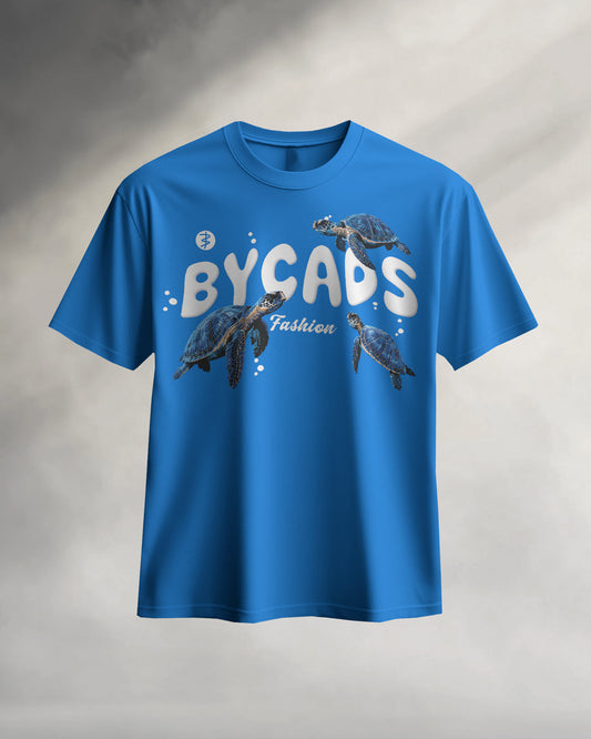 BYCADS Turtle Fashion Oversized T-Shirt – 240 GSM | 100% Cotton